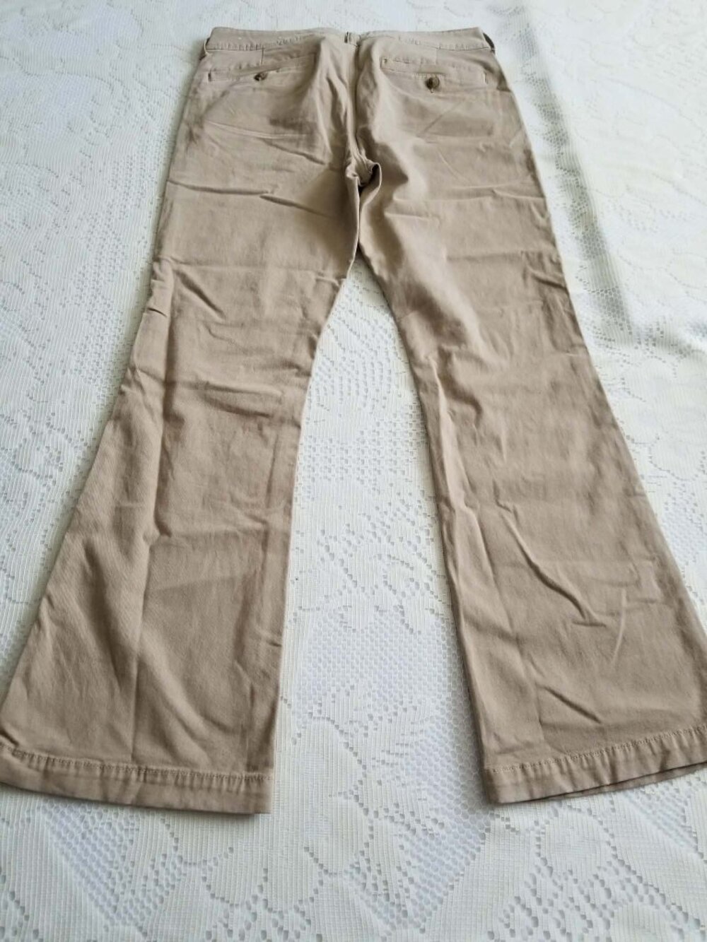 AE Y2K Boho Khaki Bootcut Pants Festival Western 10S